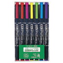 ゼブラ 蛍光オプテックス ケア7本シース 7色セット