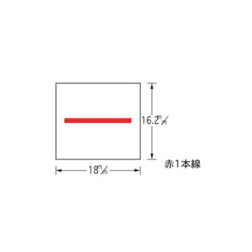 サトー ハンドラベラー デュオベラー216専用ラベル弱粘 仕様:赤1本線