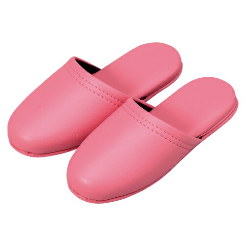 オーミケンシ レザー調スリッパ（子供用）（ピンク）