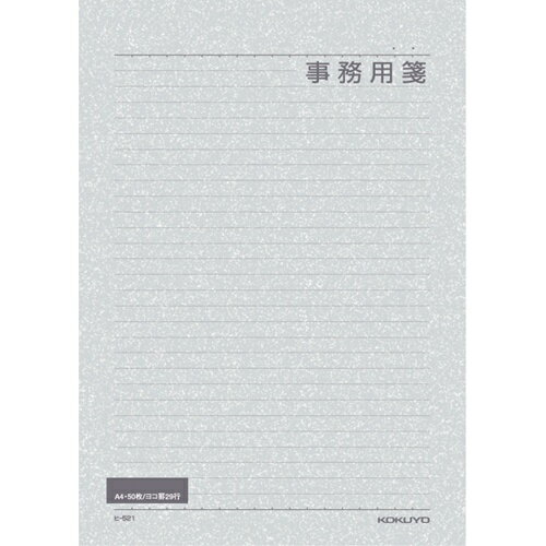 ●入数：1冊●サイズ/A4●タテ・ヨコ/297・210●罫内容/横罫29行●JANコード：4901480077598※商品コード：026-05091