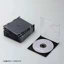 エレコム　CD／DVDスリムプラケース　1枚収納　10パック（ブラック）