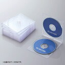 エレコム CD/DVDスリムプラケース 2枚収納 10パック(クリア)(2)