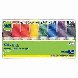 ※取寄せ品となる為メーカーに在庫があれば2週間程度でお届けいたします。メーカー欠品の場合はお待ちいただく場合もございます。※取寄せ品につき、ご注文後のキャンセルはお受けできません。予めご了承ください。●インキ補充式のマーカーです。●インク色：8色●角6●線巾：6.0mm●長：107.8mm●インク種類：油性染料●ノンキシレンインキ●JANコード：4974052233005※商品コード：066-12396（2）シヤチハタ　アートライン角6　12色セット　油性　6．0mm（シングル）