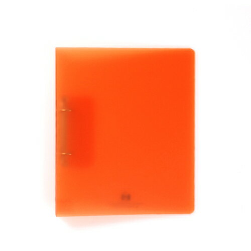 エトランジェ・ディ・コスタリカ　Dリングファイル　トランスペアレンシー　A4、2穴　とじ厚15mm（オレンジ）