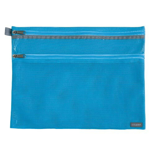 セキセイ クプレ メッシュケース 2ウェイ Lサイズ(A4)（ライトブルー）
