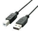エレコム USB2.0ケーブル リバーシブルコネクタ A-Bタイプ ノーマル 3m ブラック(ブラック)(2)