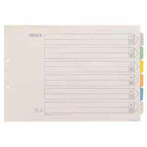 キングジム カラーインデックス ヨコ型（10組入） A3ヨコ型 2穴