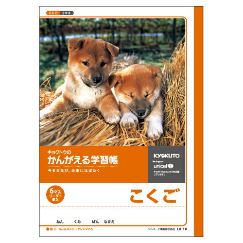 日本ノート かんがえる学習帳 がくしゅうちょう ノート 国語 小学生 宿題 こくご 6マス (中心リーダー入)