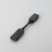 エレコム　DisplayPortをHDMI（タイプA−19ピン）変換するアダプタ（ブラック）