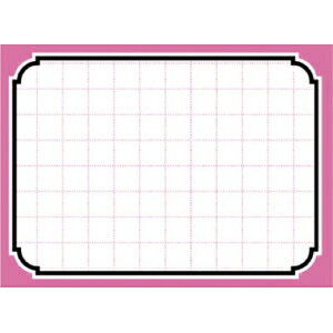 ササガワ POP用紙 ピンク枠 大