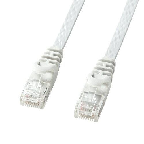 サンワサプライ カテゴリ6フラットLANケーブル