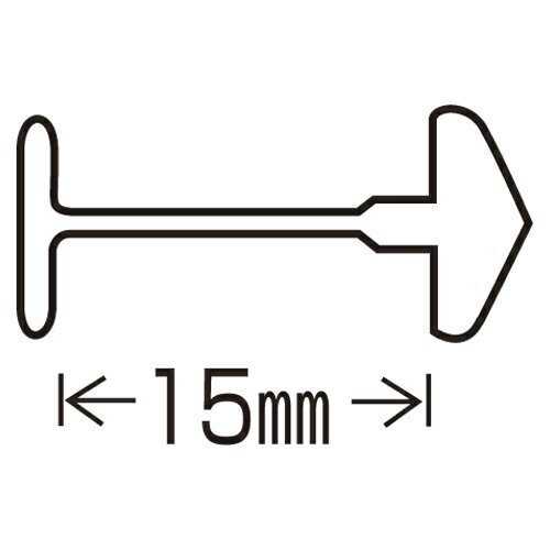 トスカバノック　バノック　値札ラベル取付器　USピン（S専用）　仕様：15mm