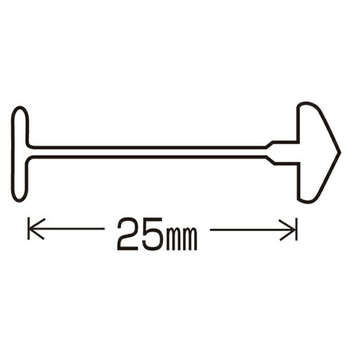 トスカバノック　バノック　値札ラベル取付器　USピン（S専用）　仕様：25mm