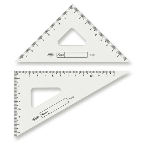共栄プラスチック　GAKUNOアクリル三角定規　15cm型