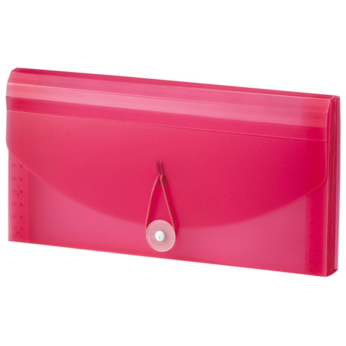 セキセイ セマック ドキュメントファイル 長3封筒サイズ 13ポケット（レッド）