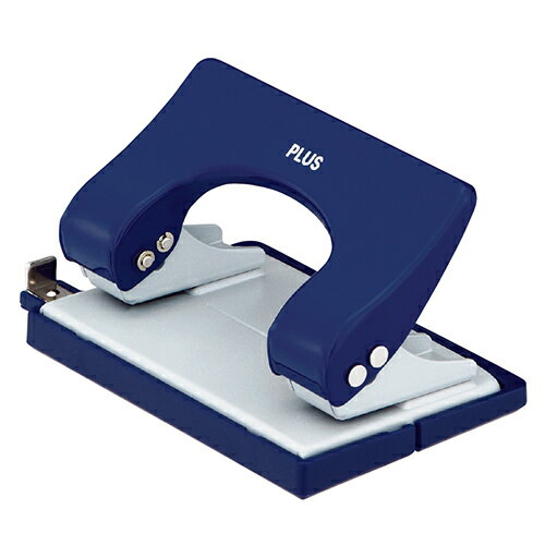 プラス 2穴パンチ フォース 1/2 Sサイズ（紙箱入り）（ブルー）