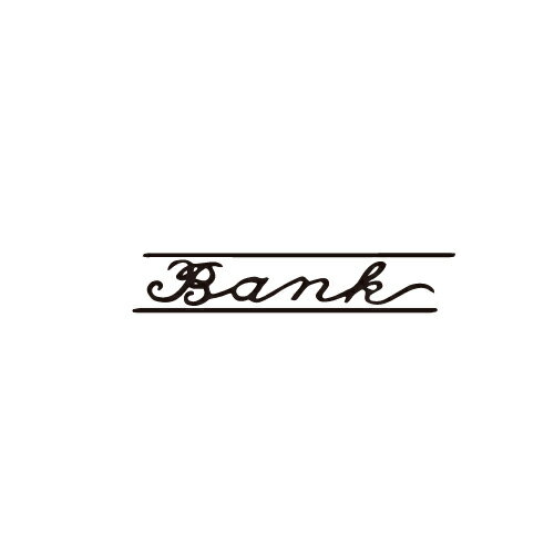 サンビー 柄付ゴム印 T印 Bank