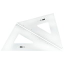 ウチダ 三角定規 目盛付き 30cm型 目盛:28cm 30cm x 2mm