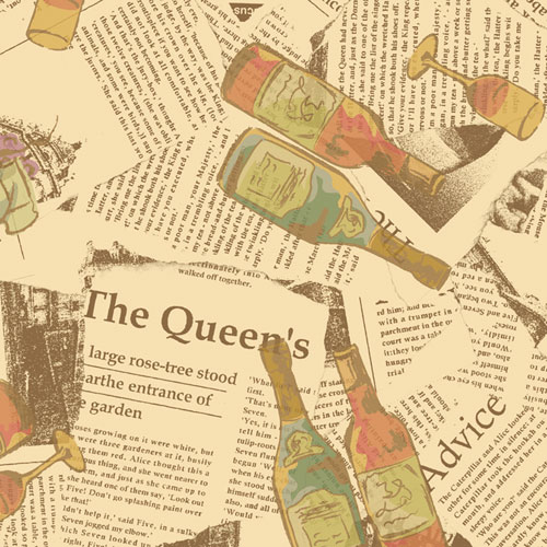 ササガワ 包装紙 ファンシー・バラエティ柄 50枚 半才判 ビアチューレ