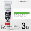 ターナー アクリルガッシュ 100ml A色 #42 1セット(3個入)(パーマネントグリーンライト)