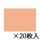 トーヨー 色工作用紙 うす橙 1セット(20枚入) 32.0X45.0cm/枚