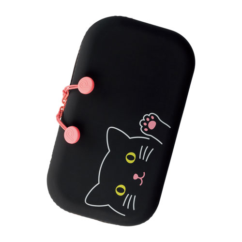リヒトラブ SMART FIT PuniLabo ファスナーポーチ(クロネコ)