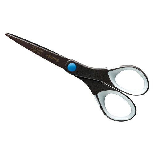 スリーエム スコッチ（R） チタンコートシザーズ 3M ベタつき防止加工 刃渡り:70mm（ブラウン／ホワイト）