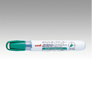 三菱鉛筆 ホワイトボードマーカー お知らセンサー 中字丸芯(1.4〜2.2mm) 緑