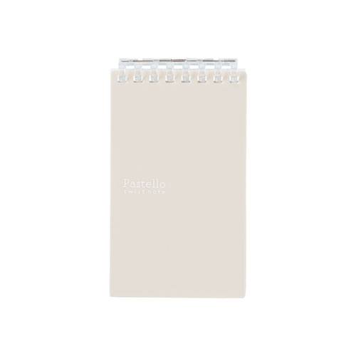 リヒトラブ ツイストノート（メモサイズ） N-1961-16 8穴 メモサイズ（ベージュ）