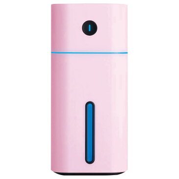 トレードワン　USBデスクトップ加湿器　タワー型　超音波式　寝室　オフィス　卓上　　ミスト　シンプル　ピンク（ピンク）