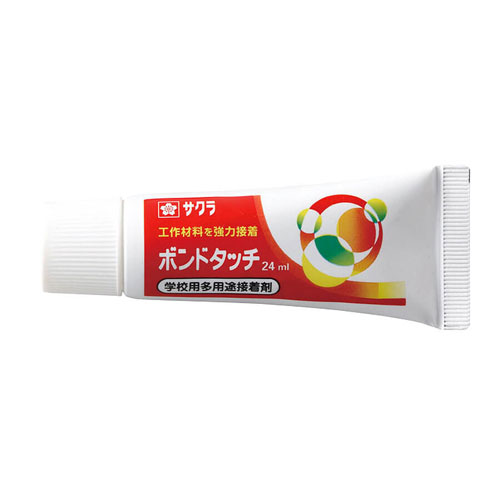 サクラクレパス　ボンドタッチ　24ml（細口ノズル）　教科書対応・学校用多用途接着剤　学校工作向け