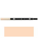 トンボ鉛筆 ABT デュアルブラッシュペン 水彩 マーカー カラーペン ツインタイプ DUALBRUSH 単色(フレッシュ)
