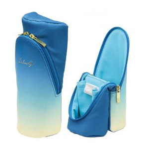 ソニック スマ・スタ リルグラデ 立つペンケース 筆箱 ふでばこ おしゃれ 可愛い シンプル（ブルー）