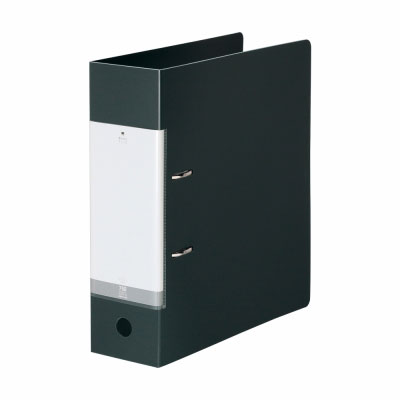 リヒトラブ REQUESTシリーズ リクエスト D型リングファイル A4 S型 2穴（黒）