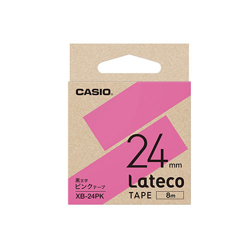 カシオ ラベルライター Lateco(テープ=ピンク,文字=黒) カシオ ラベルライター Lateco(テープ=ピンク,文字=黒)