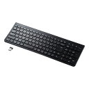 サンワサプライ 直送 ワイヤレススリムキーボード テンキー付き(ブラック)(2)