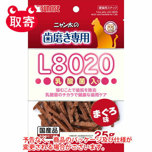 マルカン　ニャン太の歯磨き専用　L8020乳酸菌入り　まぐろ味　25g　ペット用品