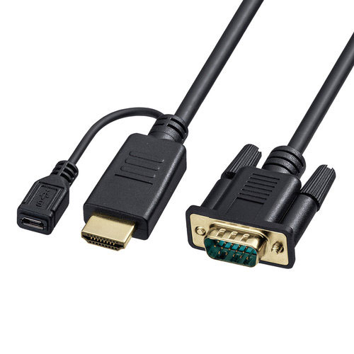 ����掠�ץ饤 ľ�� HDMI-VGA�Ѵ������֥� 3m �֥�å�
