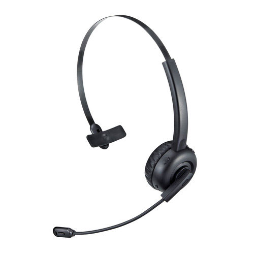 サンワサプライ　直送　Bluetoothヘッドセット　片耳オーバーヘッドタイプ　単一指向性マイク内蔵