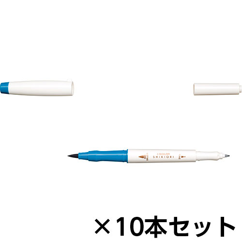 セーラー万年筆 四季織 マーカー ツインタイプ（筆・細字） 1セット(10本入)