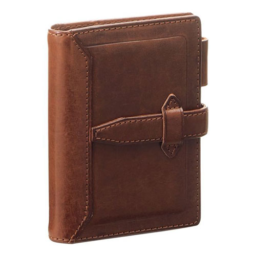 レイメイ藤井 ダ・ヴィンチ グランデ ロロマクラシック システム手帳 （リング11mm） mini5サイズ ダヴィンチ ヌメ革(牛)（Dブラウン）