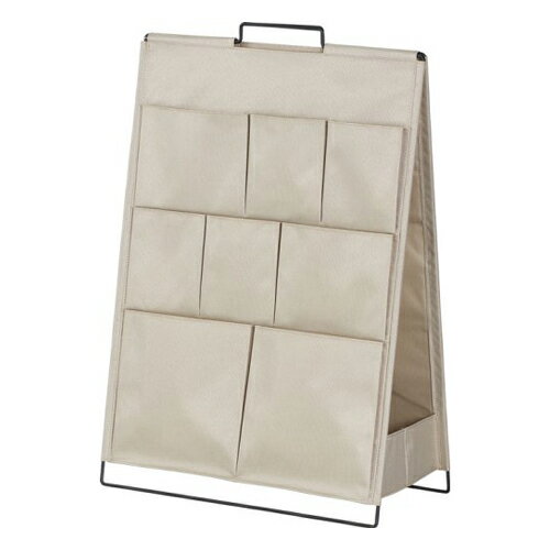 キングジム ツールスタンド フロア デスク下 ソファー横 収納 折りたたみ SPOTシリーズ スポット（ベージュ）のサムネイル