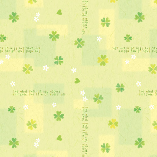 ササガワ 包装紙 ハッピークローバー 半才判 10枚ロール