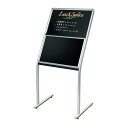 馬印 メーカー直送品 UDメニューボード・テーブル付(ブラック)