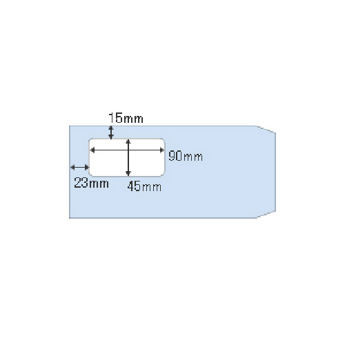 ヒサゴ 窓付き封筒 A4三ツ折用