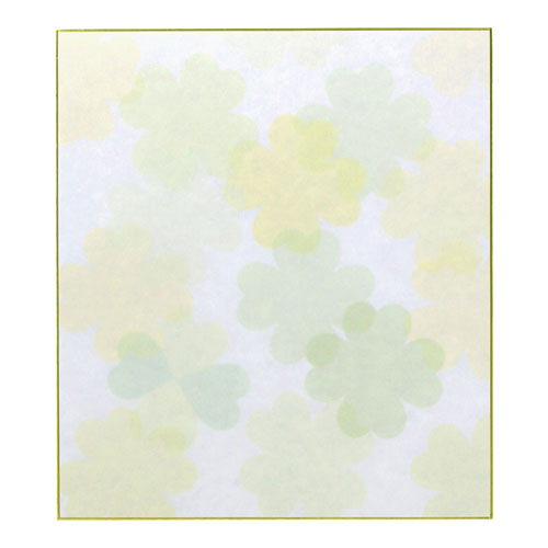 デザインフィル カラー色紙 クローバー柄