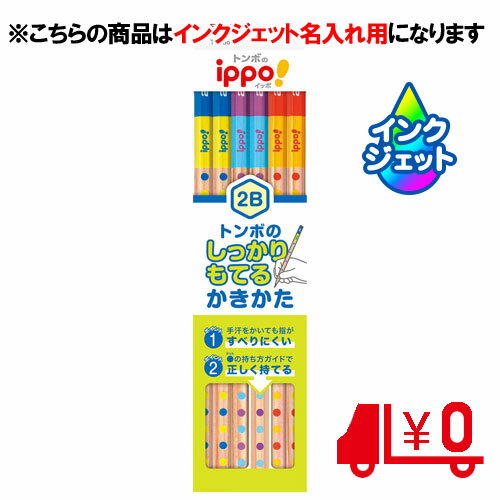 名入れ鉛筆 トンボ鉛筆　名入れ鉛筆　名入れ料込　しっかりもてるかきかたえんぴつ　2B　6角軸　［No20］