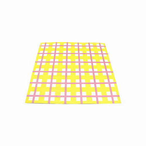カモ井加工紙 mt リメイクシート スクエア 方眼 ピンクxイエロー