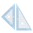 西敬 マカロンルーラー 三角定規(ミント)