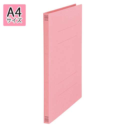 プラス フラットファイル ダブルとじ具 〈古紙パルプ配合率 95%再生紙〉（ピンク）